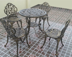 Cast iron garden furniture